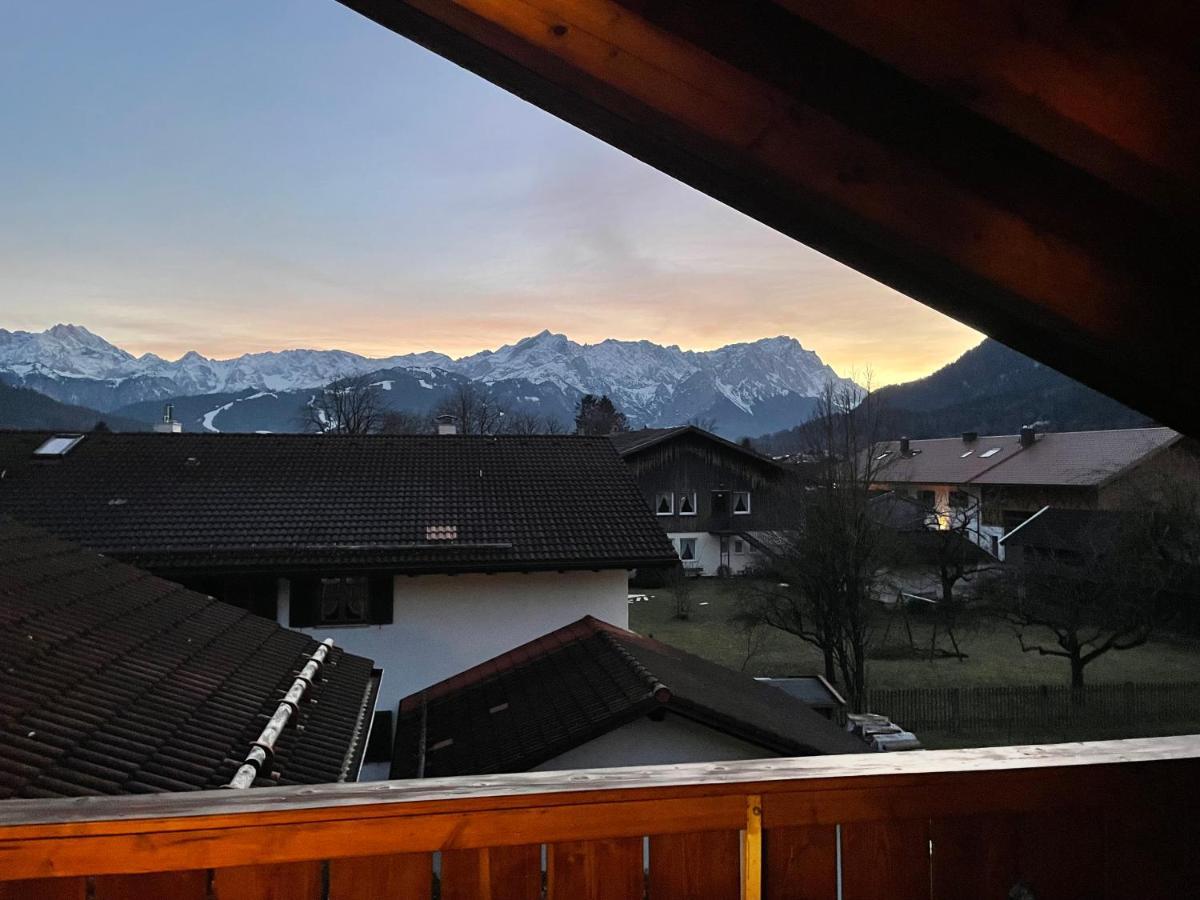 Dachgeschosswohnung Mit Traumhaftem Zugspitzblick Bei Garmisch Farchant Exterior foto
